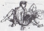 Walter Womacka "Am Strand" (Erste Studie, 1960)