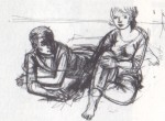 Walter Womacka "Am Strand" (Zweite Studie, 1960)