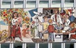 Detail des fertigen Mosaiks am Haus des Lehres (1962)