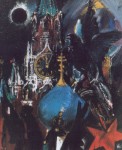 Walter Womacka "Der Rote Platz" (1995, Öl)