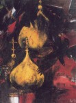 Walter Womacka "Kremlkirchen" (1998, Öl)