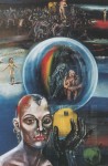 Walter Womacka "Nachdenken III" (1995, Öl)