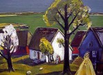 Walter Womacka "Häuser in Loddin" (1994)